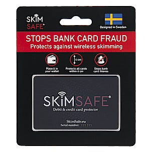 Pankki- ja luottokorttisuojus SkimSafe