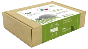 Agna Wool Art Kit ullfilting, sel, 10 cm