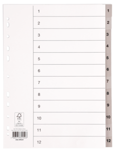 Pärmregister A4, numrerat