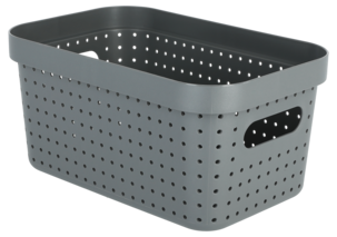 Förvaringskorg Neat grå, återvunnen plast