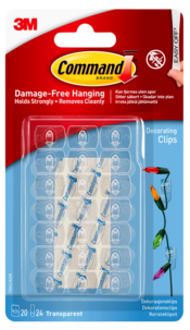 Command kabelklips, innendørs, 20-pakning.
