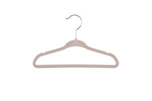 Kleshenger med flosset overflate for barneklær, 6-pakning