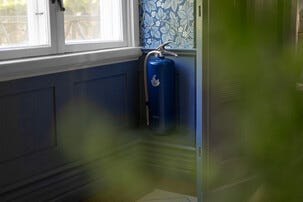 Housegard Design pulversläckare 55A, blå/silver, 6 kg