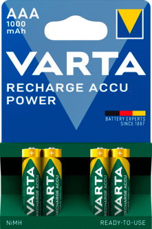 Ladattava akku AAA/HR03 1000 mAh VARTA Power