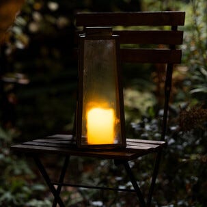 Northlight solcellslykta LED-ljus, svart, 35 cm