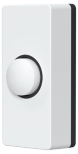 Painonappi ovikelloon, langallinen, valkoinen