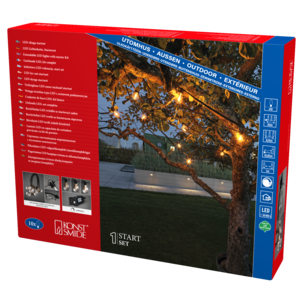 Konstsmide LED-valoketju hehkulamput, 10 m, vaihdettavat lamput