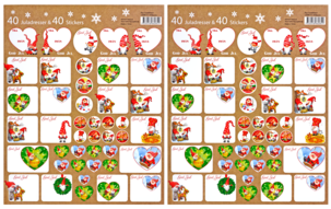 Til-/fraetiketter, 40 stk