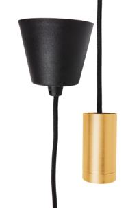 Lamphållare med tygklädd sladd E27