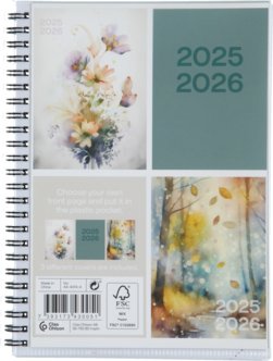 Ukekalender 2025 / 2026 A5, spiralinnbundet