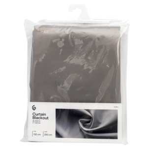 Mörkläggande gardin Blackout, ljusgrå, 1-pack