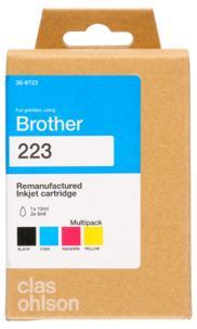 Brother LC223 Mustepatruuna multipack XL, Clas Ohlson