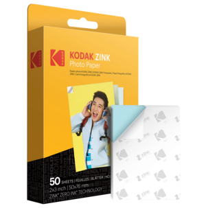 Kodak selvklebende ZINK-fotopapir 2x3 tommer