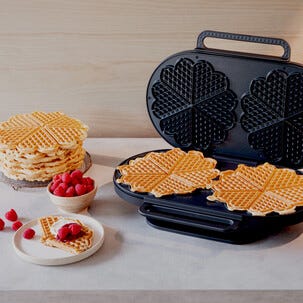 Wilfa WM6DB-220 dobbelt vaffeljern, matt svart