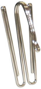 Fingerkrok for gardin, høy krok, 10-pakning