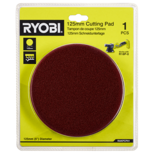 Hård polersvamp 125 mm till Ryobi R18P-0 polermaskin