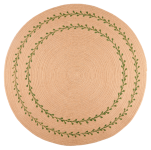 Vändbar julgransmatta, hampa, 90 cm