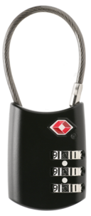 Kombinationshänglås TSA med vajerbygel, Asaklitt