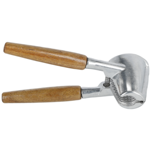 Nötknäckare i trä och aluminium, 17 cm