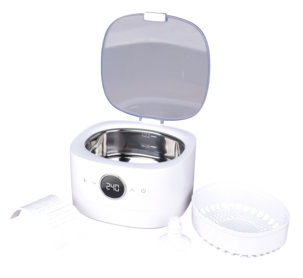 Ultraljudstvätt med klock- och skivhållare, 0,75 l