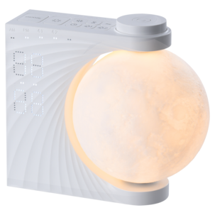 Vekkerklokke Moon digital med oppvåkningslys