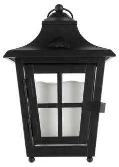 LED-lykt med timer og skumringsrelé, batteri