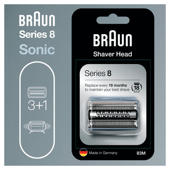 Braun 83M Series 8 Ajopää hopea