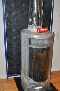 Suojamuovi teipillä, rulla 2,7 x 17 m