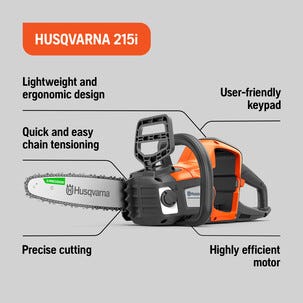 Husqvarna 215i batteridriven motorsåg 1 batteri 36 V