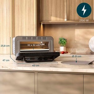 Princess Pro Max pizzaugn elektrisk, 2100W