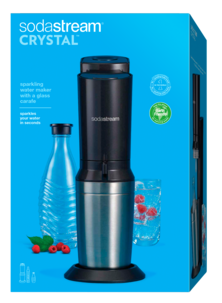 Hiilihapotuslaite SodaStream Crystal, Black Metallic