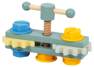 Arbetsbänk barn i trä, 46 delar, från 3 år