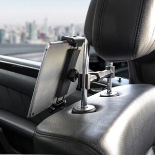 iPad- ja mobiililaiteteline takapenkille, niskatukeen