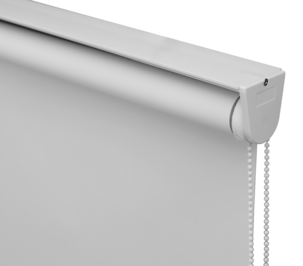 Mörkläggande rullgardin, skruvfri med kulkedja, vit