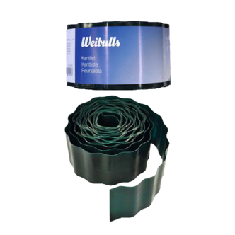 Weibulls kantlist plast, rabattkant grön, 10 cm x 9 m