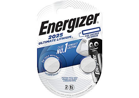 Energizer CR2025  litiumbatteri 3 V, 2-pack