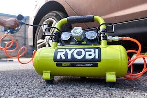 Ryobi R18AC-O batteridriven kompressor, 8,3 bar