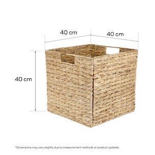 Förvaringskorg vattenhyacint natur XL 40 cm