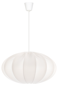 Northlight oval taklampe med stofftrekk, 55 cm