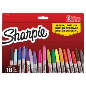 Sharpie Ohutkärkiset tussit, erikoisvalikoima 18 kpl