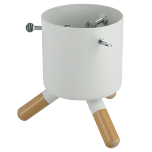 Julgransfot för bordsgran vit 1,4 liter