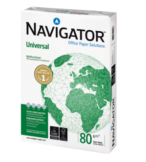 Navigator Universal skrivepapir, uten hull, 80 g/m²