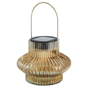 Northlight hengende solcellelykt grønt glass 