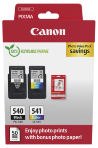 Canon PG-540, CL-541 PVP bläckpatron set