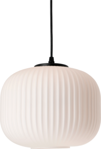 Northlight Ester taklampe glass, 25 cm, hvit