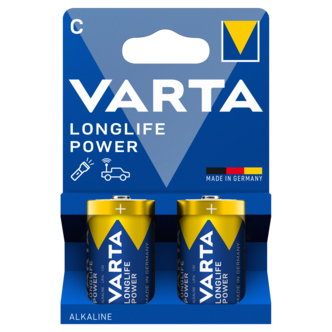 VARTA Longlife Power C/LR14 batteri, 2-pakning