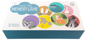 Memoryspel med djurmotiv, 30 bitar, från 4 år