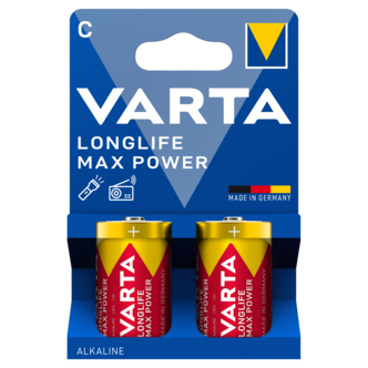 Varta Longlife Max Power C/LR14, 2-pack