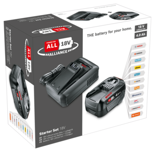 Bosch batteri och laddare 18 V 1 x 4,0 Ah AL 18V-44