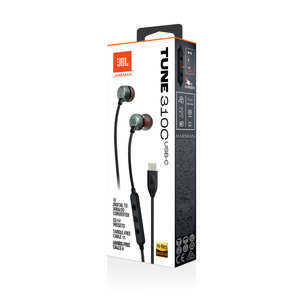 JBL Tune 310C hörlurar med USB-C, svart